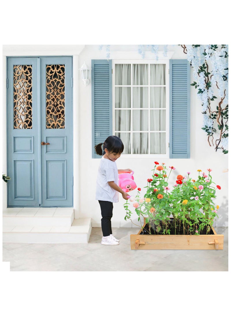 Explorer Greencorner raised gardenbed 3 feet x 2 feet x 23 cm. Ecofriendly wooden bed for growing vegetables, flowers, herbs, and root vegetables. - Image 5