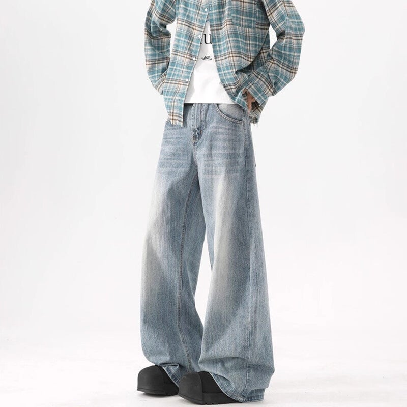 Unisex Casual Daily Denim Jeans - Image 2