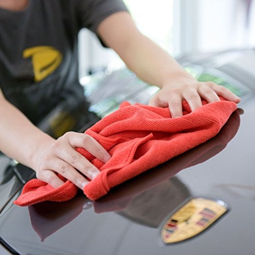 CARCAREZ Microfiber Cleaning Cloth - Ultra Absorbent Car Towels Traps Grime & Liquid for Streak-Free Mirror Shine, Scratch Proof - Image 5