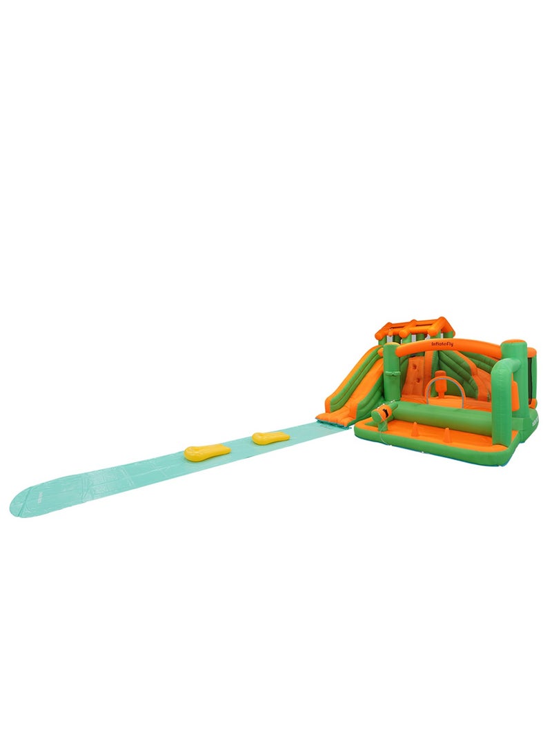 GT-Wheel - Inflatable Water Slide Kids Waterslide Park Outdoor with Bounce House and Dual Slides for Racing Fun Climbing Blow-up Water Slides - Image 1