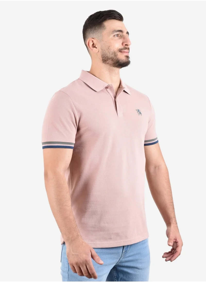 GIORDANO Cotton Pique Flat Knit Collar Short Sleeve Performance Care Polo