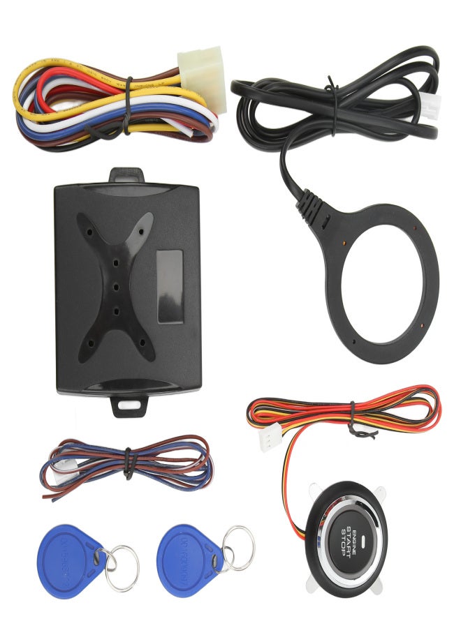 Car Push to Start Ignition Kit Smart Engine Start Stop Button Keyless Go System Universal for 12V Vehicles - Image 2