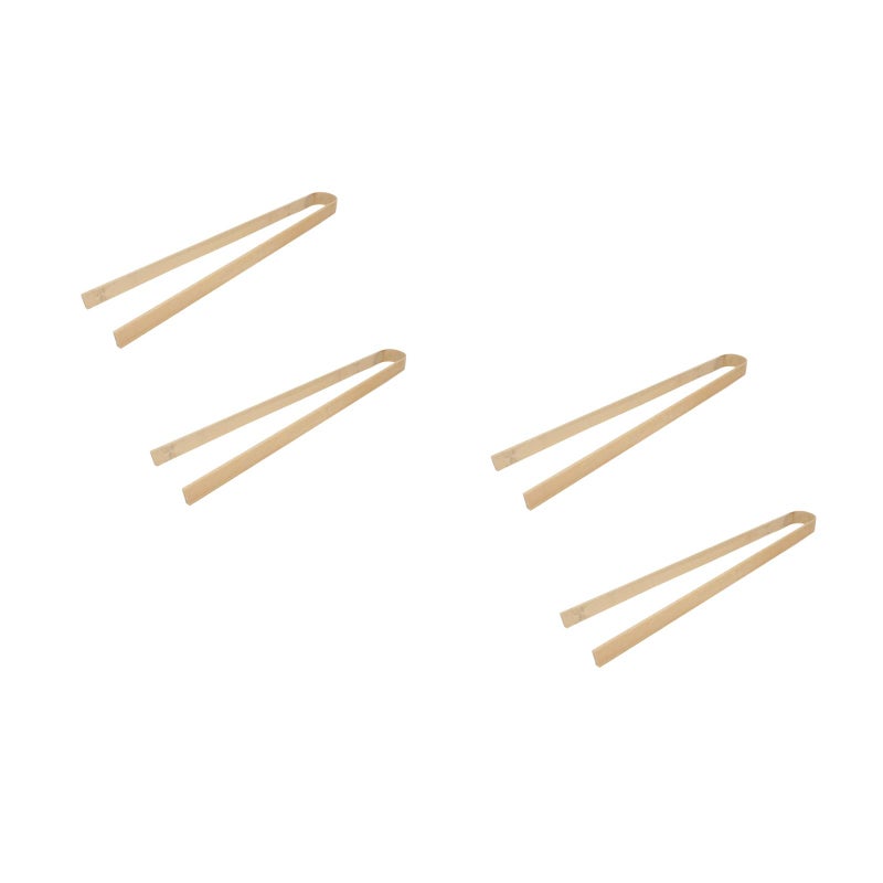 4 pcs Pet Pooper Clip Poop Clip Dog Waste Picker Cleaning Tool(Wood Color) - Image 1