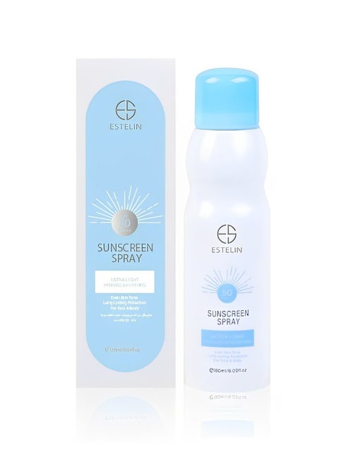 بخاخ واقي من الشمس ومرطب خفيف للغاية ومبيض بعامل وقاية من الشمس SPF50 PA +++ 180 مل