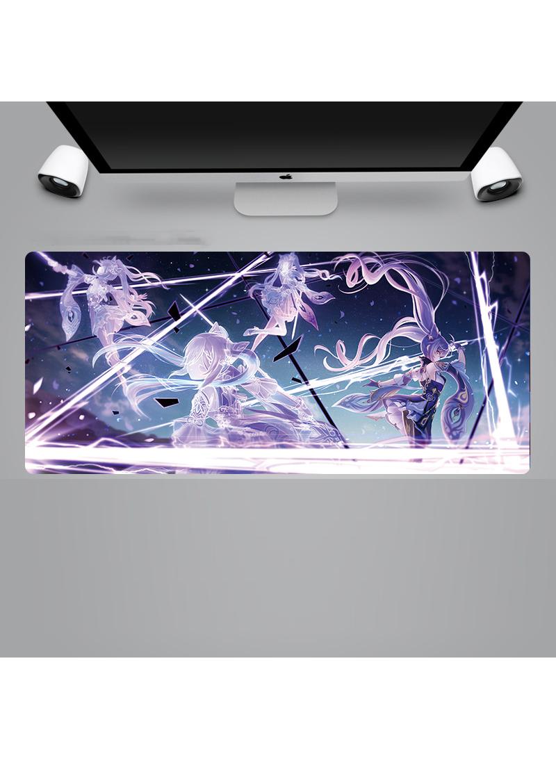 Loquat Genshin Anime Gaming Mouse Pad Extended Large Mat Desk Pad Stitched Edges Mousepad Long Mouse Pad And Non-Slip Rubber Base Mice Pad 900X400X4mm  - Image 1