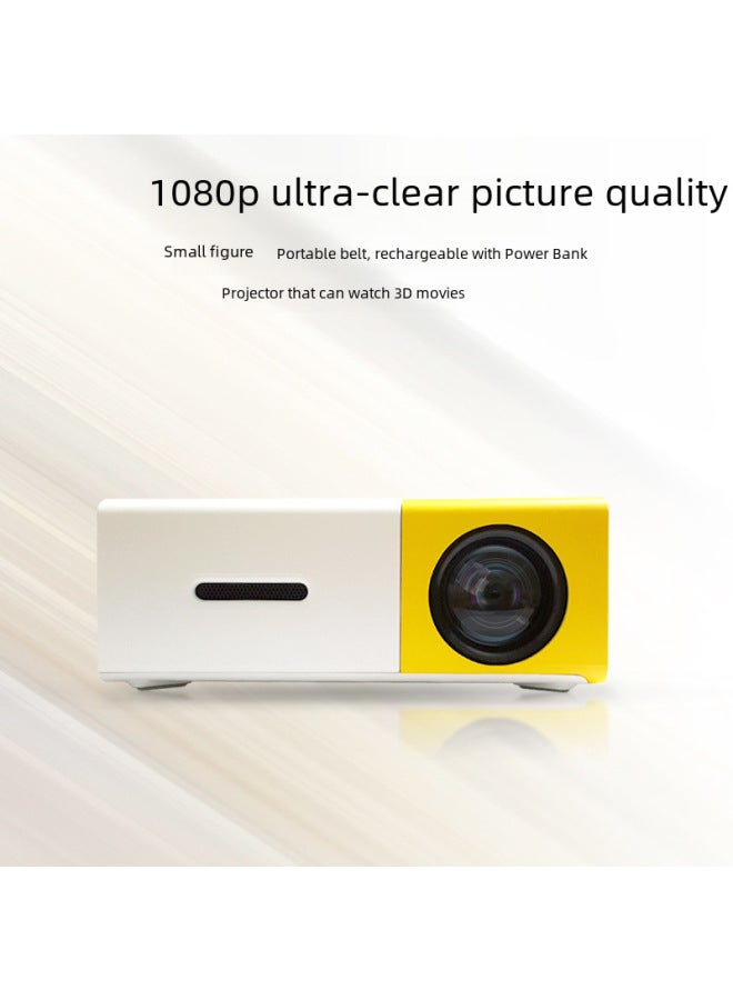 Neutral Yg300 Mini Projector Home Led Portable Small Projector Hd 1080p - Image 3