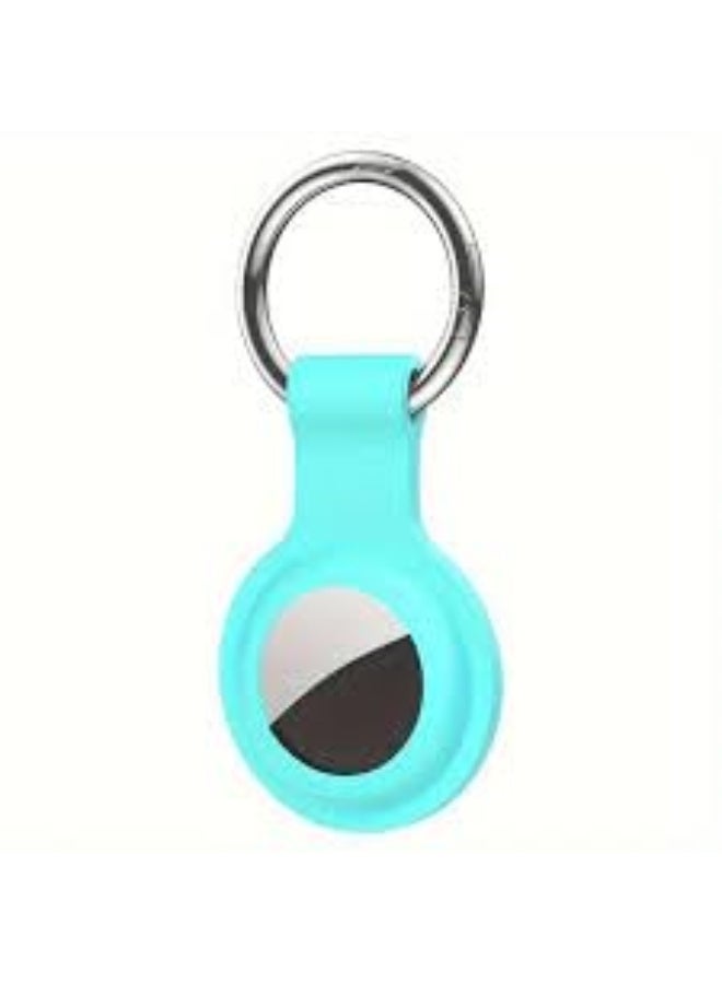 Compatible with Tag Case Keychain for Tag Holder Silicone for Tags Key Ring Cases Tags Chain for Tags Item Finders Accessories, (Mint Green)