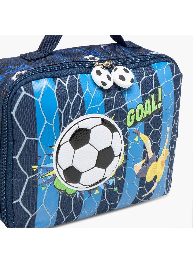 LIFESTYLE Football Print Lunch Bag for Boys - Image 5