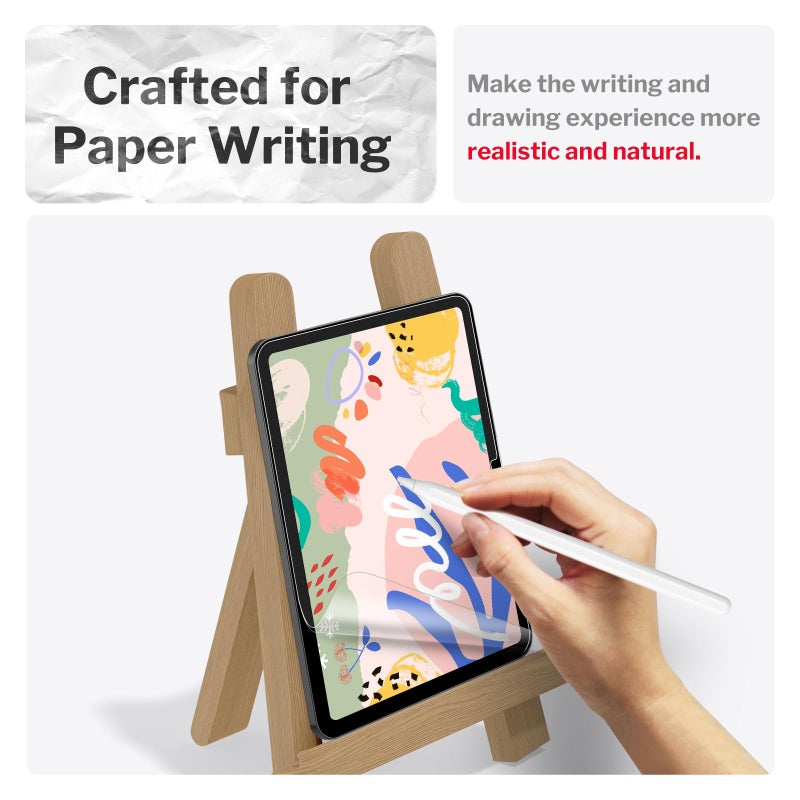 bersem 2 Pack Paperfeel (AlignGuard Pro) Screen Protector Compatible with iPad Air 11 M3 2025 / M2 2024, Crafted for Natural Writing, High Sensitivity, Less Reflection - Image 4