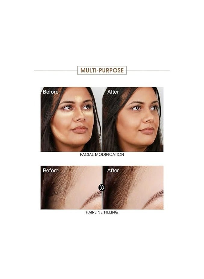 IMAGIC 4-Color Contour Powder Palette | Sculpt, Define & Highlight | Buildable, Matte Finish for All Skin Tones - Image 3
