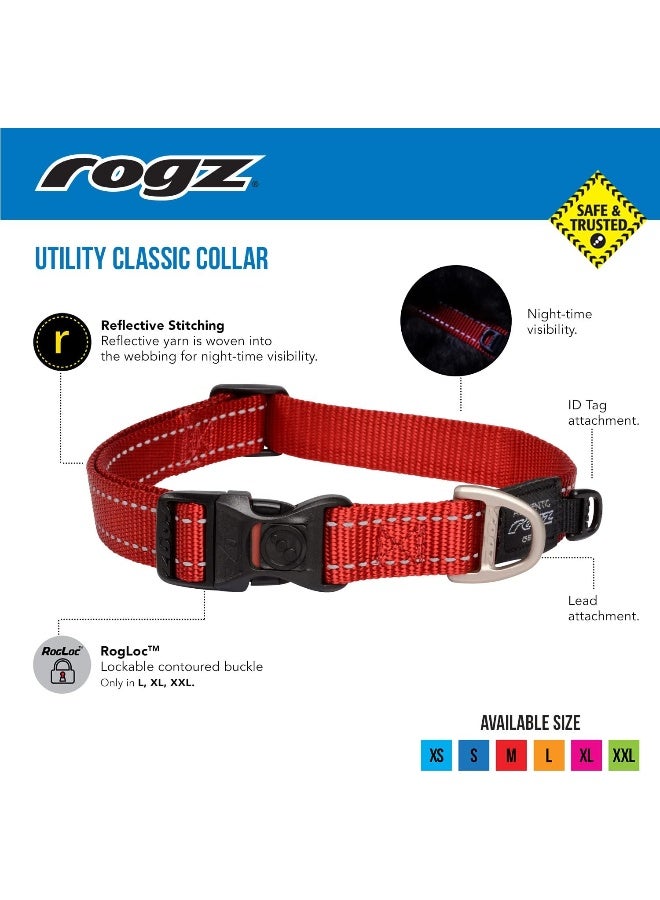 Rogz طوق روجز يوتيليتي بخياطة عاكسة - أسود - Image 5