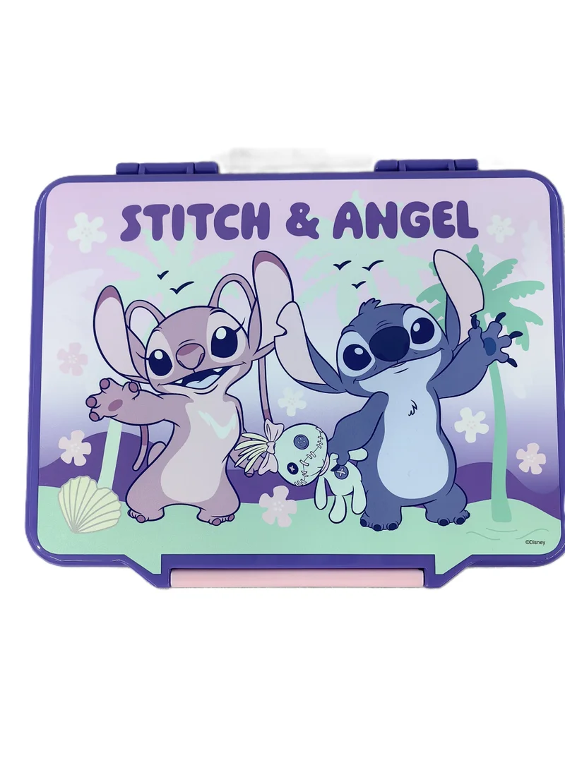 Disney  Stitch Bento Lunch Box with Cutlery – Cute Disney Design – Durable & Fun Lunch Set for Kids  | Best Price UAE