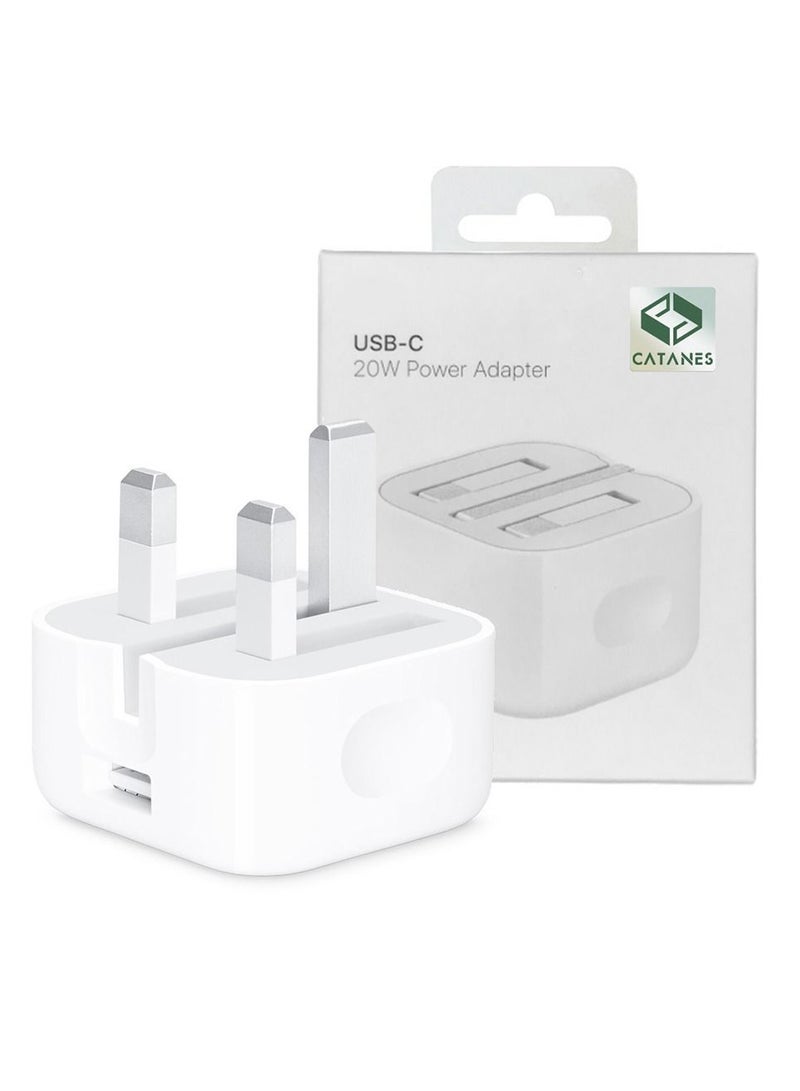 CATANES USB C 20W Power Adapter with Folding Pins  - Image 1