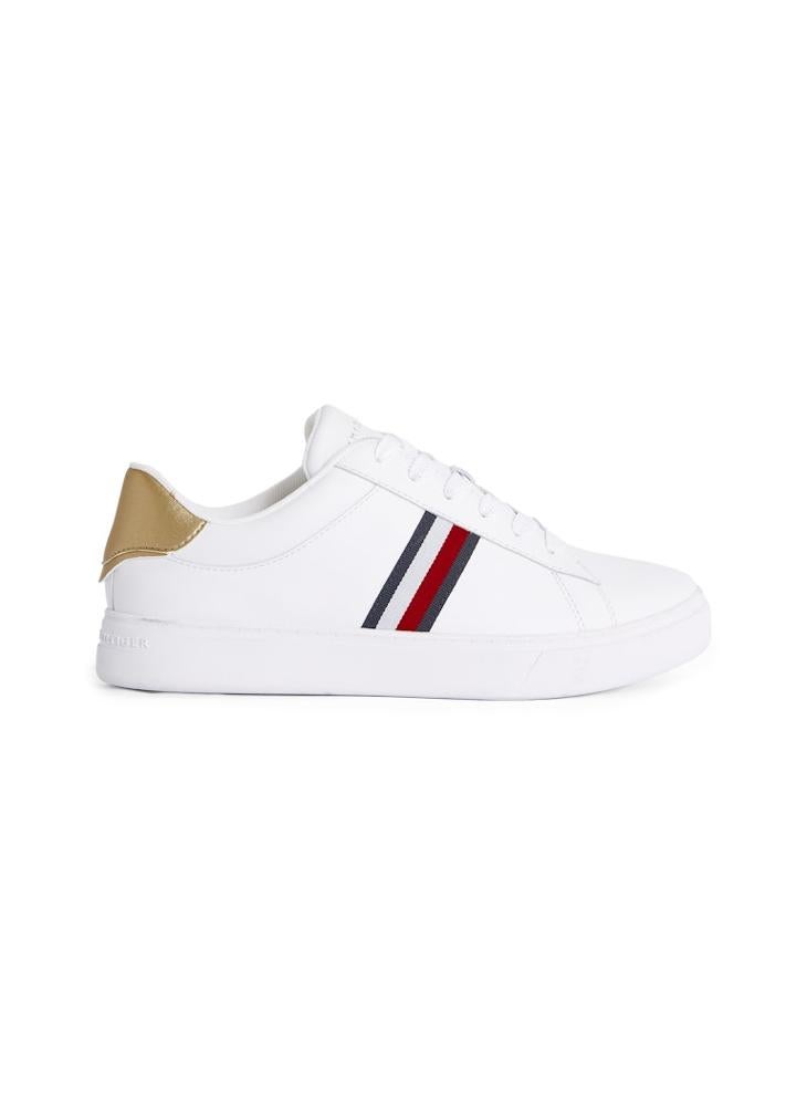 TOMMY HILFIGER Logo Detail Lace Up Low Top Sneakers  - Image 1