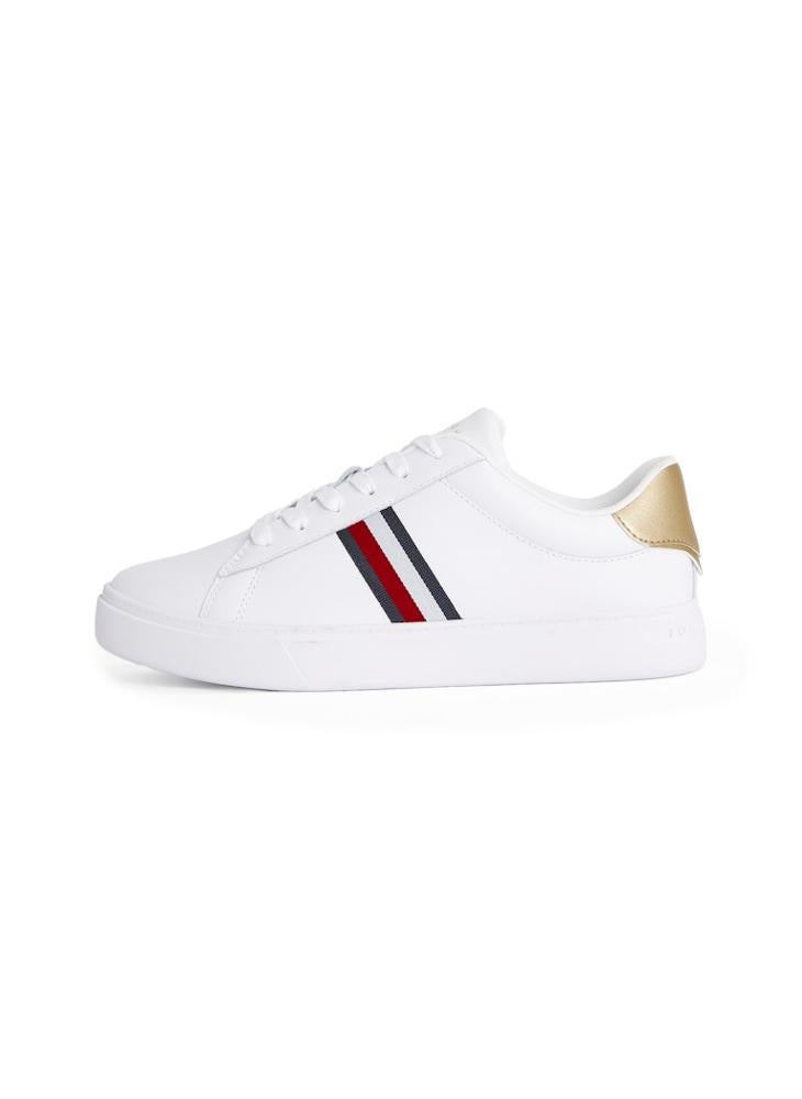 TOMMY HILFIGER Logo Detail Lace Up Low Top Sneakers  - Image 2