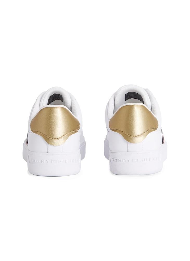 TOMMY HILFIGER Logo Detail Lace Up Low Top Sneakers  - Image 4