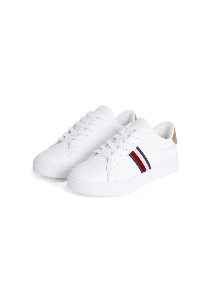 TOMMY HILFIGER Logo Detail Lace Up Low Top Sneakers