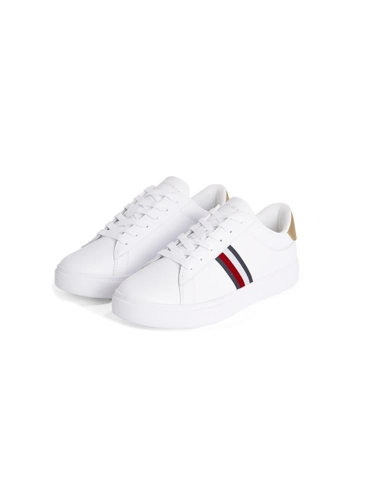 TOMMY HILFIGER Logo Detail Lace Up Low Top Sneakers  - Image 3