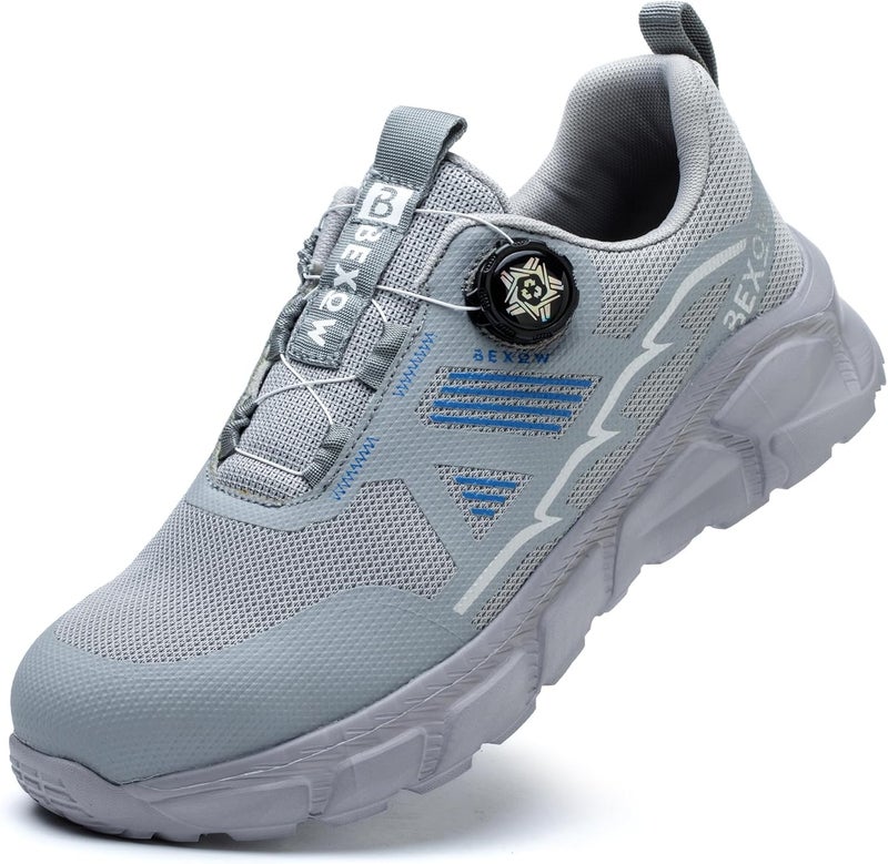 Bexow Premium Safety Shoes Steel Toe Lightweight Work Sneakers Industrial Footwear for Men and Women - Image 1