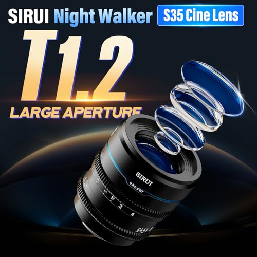 SIRUI Night Walker 24mm S35 Manual Focus Cine Lens T12 Large Aperture L Mount Lens for Sigma FP S5S5IIS5IIX DCBGH1 MS24LB Black - Image 3