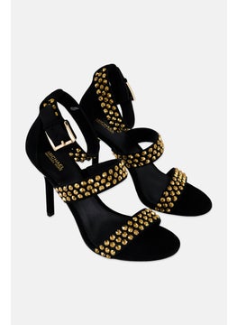 Michael Kors Women Amal Adjustable Buckle Closure Sandals,Black  - Image 1