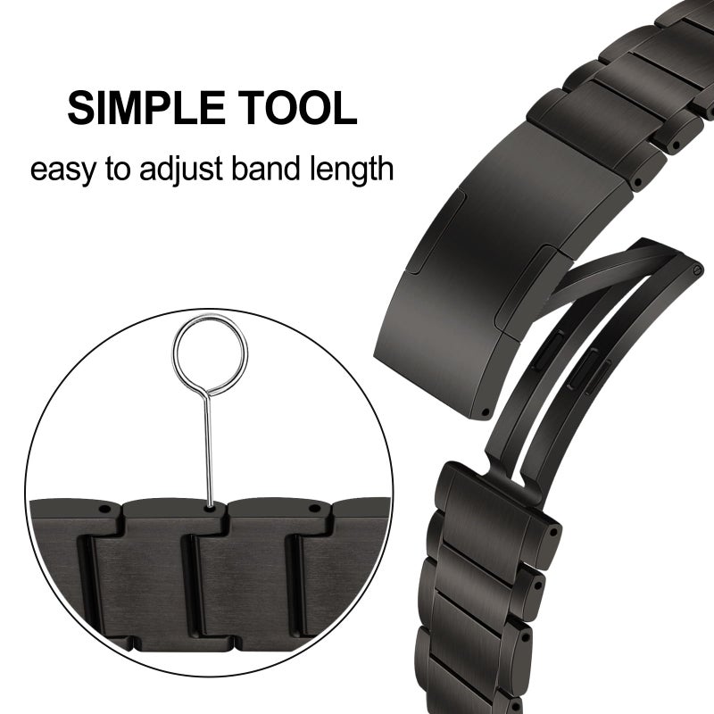 TRUMiRR Titanium Watch Band for Fenix 8 47mm / E / 7/6 Pro / 5 Plus, 22mm DLC Coating Watchband Quick Fit Strap for Forerunner 965 / Epix Pro (Gen 2) 47mm / Instinct 2 - Image 5