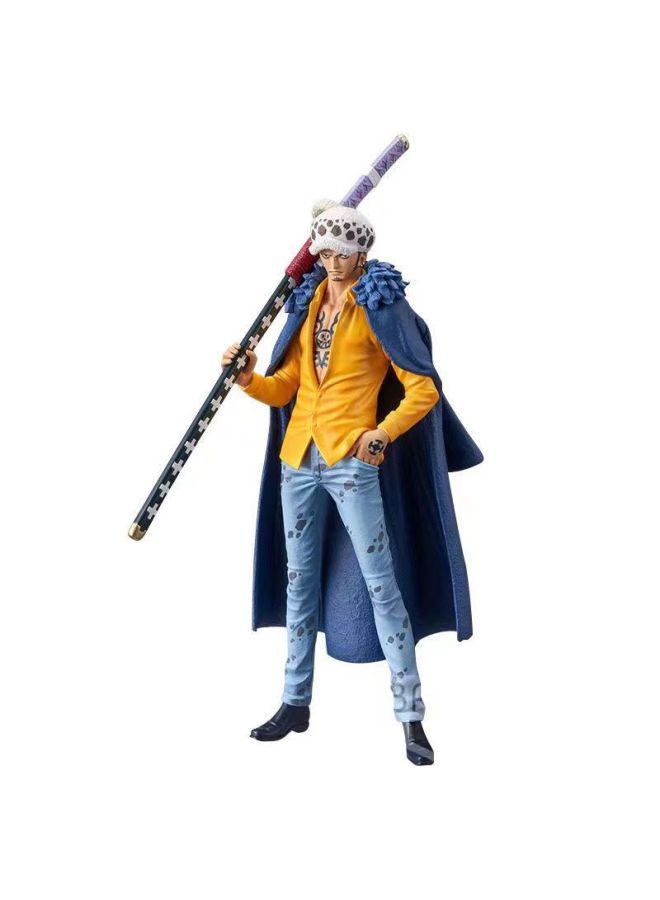 Artistic King Style Luffy Manteau Battle Suit Squatting Posture Figurine Model Boxed Handheld Toy One Piece Series-Color:Luo (bag) - Image 1