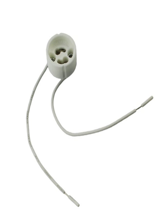 GU10 L-ED Strip Wire Connector Socket Base Lamp Holder for Ceramic Halogen Bulb - Image 1