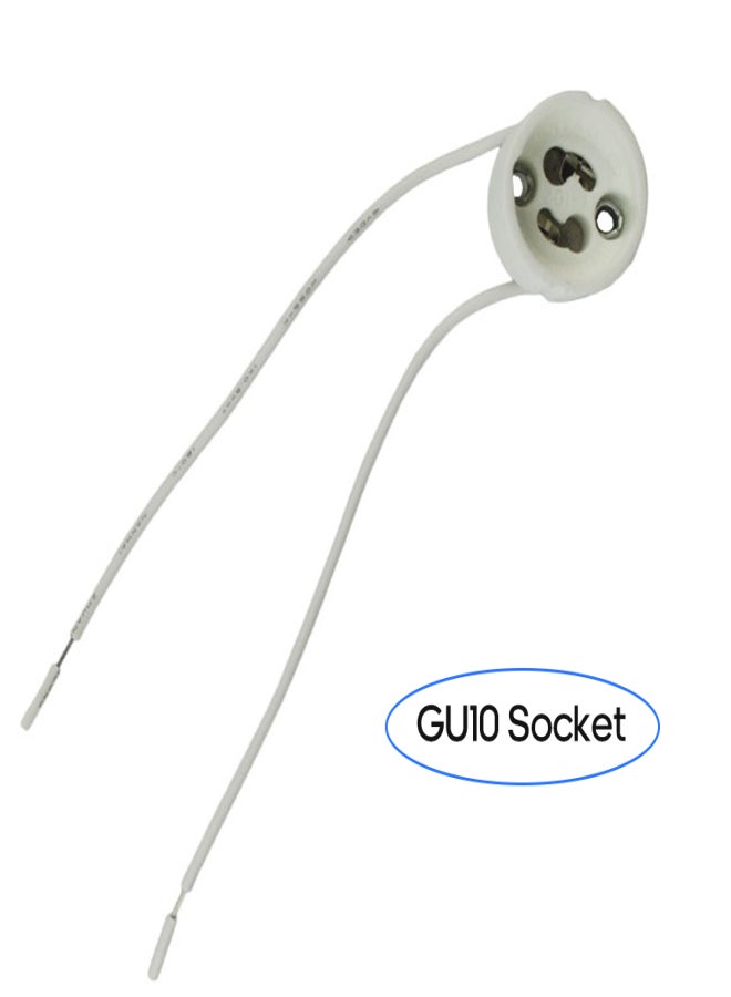GU10 L-ED Strip Wire Connector Socket Base Lamp Holder for Ceramic Halogen Bulb - Image 2
