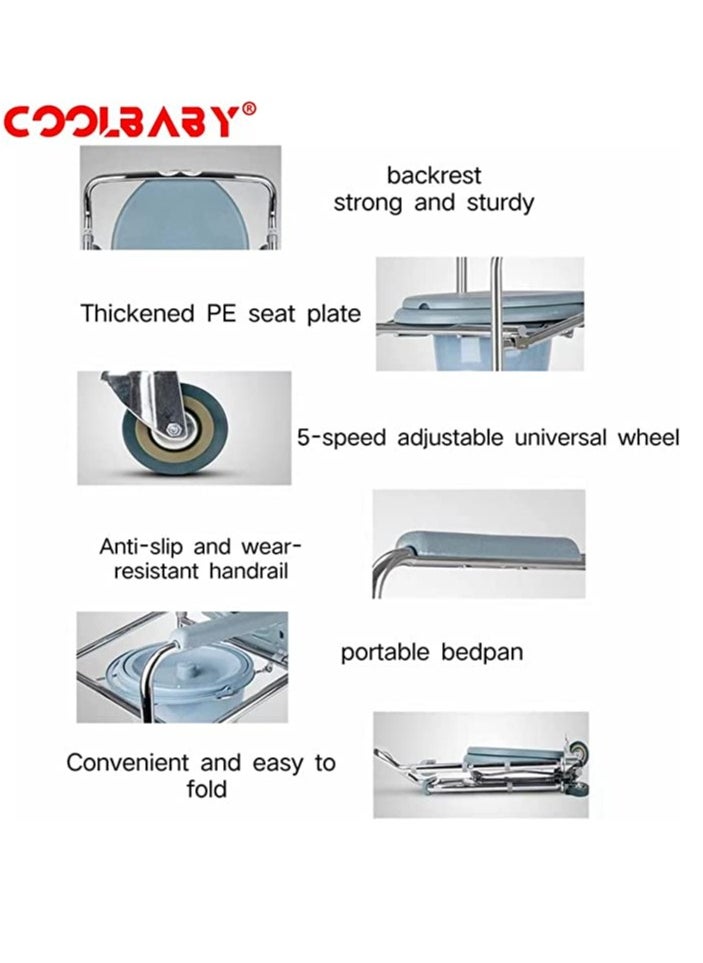 كرسي مرحاض من سبائك الألومنيوم من كول بيبي مع بكرة، مقعد مرحاض متعدد الأغراض لكبار السن، كرسي حمام متنقل سهل الإزالة، 5 سرعات لتعديل الارتفاع - pzsku/Z7CEA15A9AE3F860B637AZ/45/_/1704862278/b0f69e15-eaaf-4a78-9ee5-4907d4bfa94d