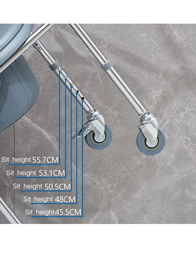 كرسي مرحاض من سبائك الألومنيوم من كول بيبي مع بكرة، مقعد مرحاض متعدد الأغراض لكبار السن، كرسي حمام متنقل سهل الإزالة، 5 سرعات لتعديل الارتفاع - pzsku/Z7CEA15A9AE3F860B637AZ/45/_/1704862288/6ba7fbec-34ef-4ecc-bfb6-70e0350c81d7
