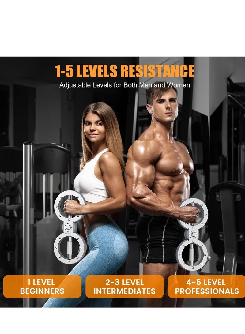 0TO1 TECH Rotating Burn Machine, Forearm Strength Trainer, 12 Pounds Rotating Arm Machine w/ 360 Degree Rotating Grips, Shoulder Workout Adjustable Resistance Spinning Burn Rotator Machine for Exercise - Image 4