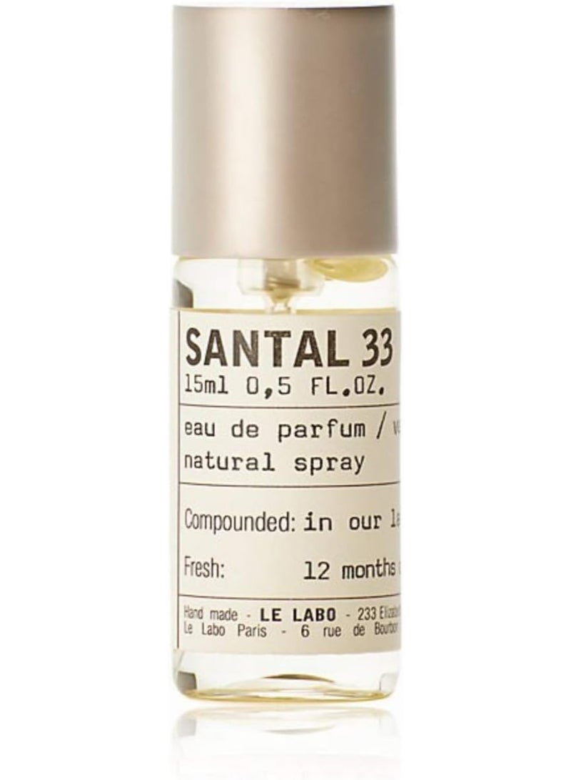 LE LABO Santal 33 Eau de Parfum, 0.5oz