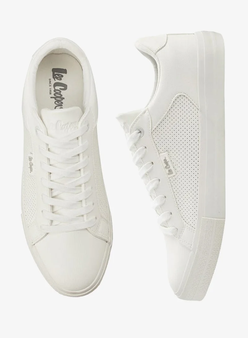 Lee Cooper White Men Lace-Up Ankle Sneakers for Men | Best Price UAE