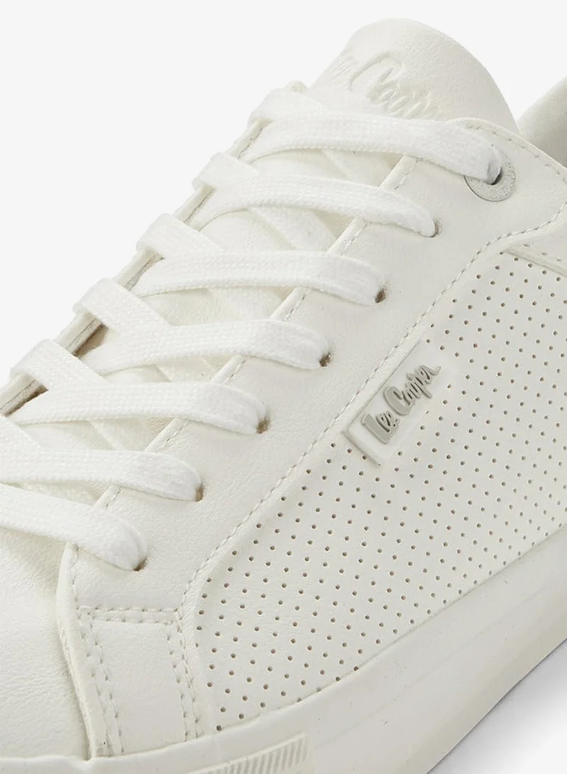 Lee Cooper White Men Lace-Up Ankle Sneakers for Men | Best Price UAE
