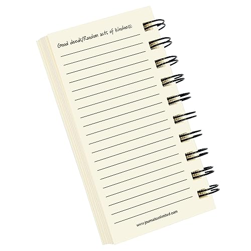 Write It Down Gratitude & Acts of Kindness Journal - MINI Kraft Hard Cover (prompts on every page, recycled paper, read more...) - Image 5
