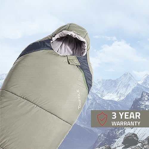 Tripole Zanskar Series Army Sleeping Bag with Fleece Inner (-5 °C Blue Color) - Image 4