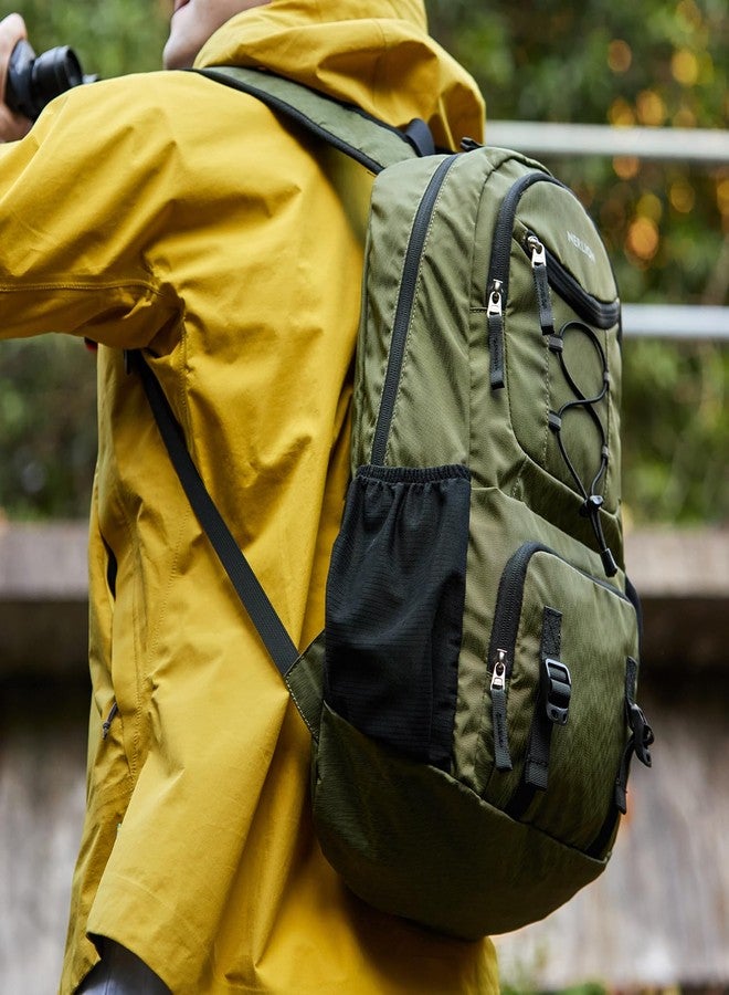 NerIion Nerlion Lightweight Foldable 35L Hiking Backpack Travel Backpack for Men Women Camping Waterproof Outdoor Hiking Daypack Backpack Green - Image 2