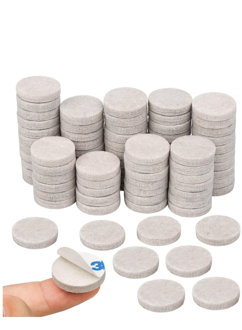 KASTWAVE 90pcs Furniture Pads Floor Protectors, Self Adhesive Felt Chair Leg Protectors 25mm,5mm Thick Anti Scratch Felt Pads Furniture Feet Pads for Chair, Table, Wardrobe, Sofa  - Image 1