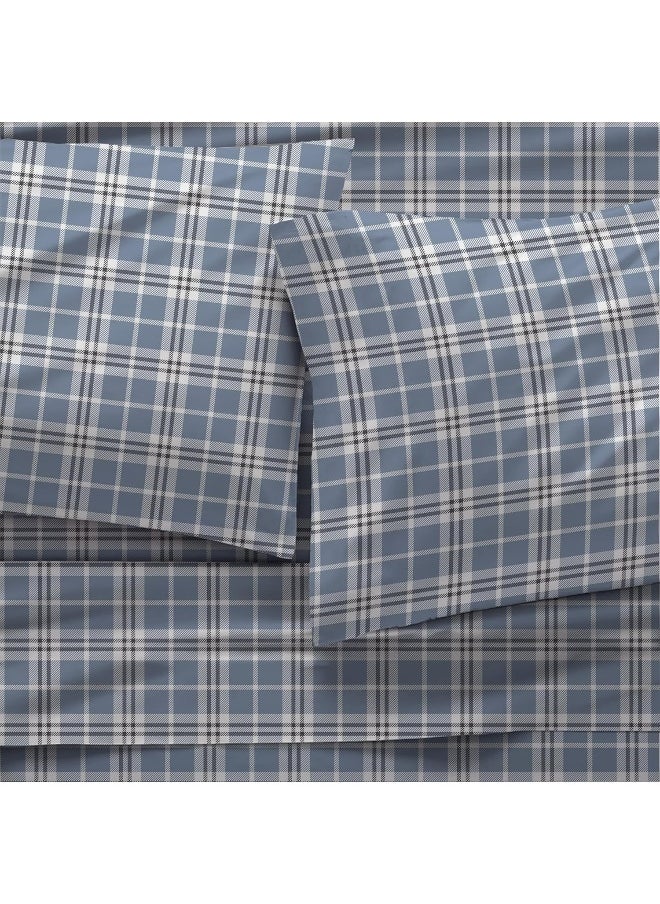 Bliss Casa Bliss Casa 4 Piece 100% Cotton Flannel Sheets Queen Size Bed Set  - Image 3