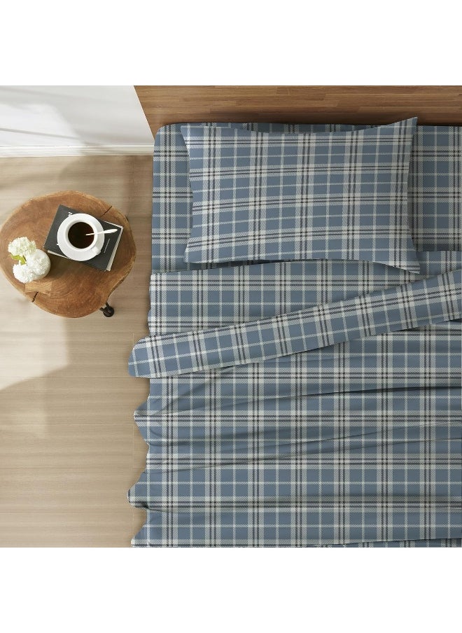 Bliss Casa Bliss Casa 4 Piece 100% Cotton Flannel Sheets Queen Size Bed Set  - Image 2