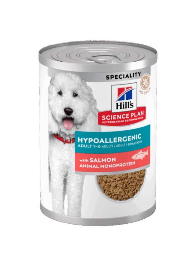 Hills Hill’s Science Plan Hypoallergenic Wet Dog Food with Salmon for Adult Dogs - 363g - Image 1