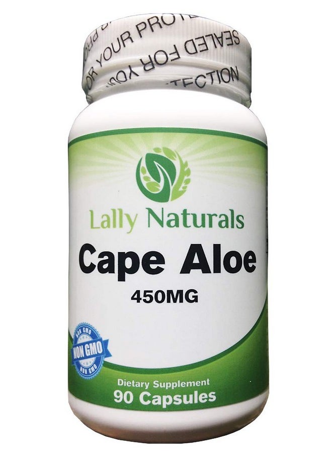 Lally Naturals Cape Aloe 450 Mg Detox Cape Ferox Capsules Natural Laxative Nongmo African Cape Aloe Pills Natural Relief Aloe Ferox Whole Leaf Capsules (90 Capsules)  - Image 2