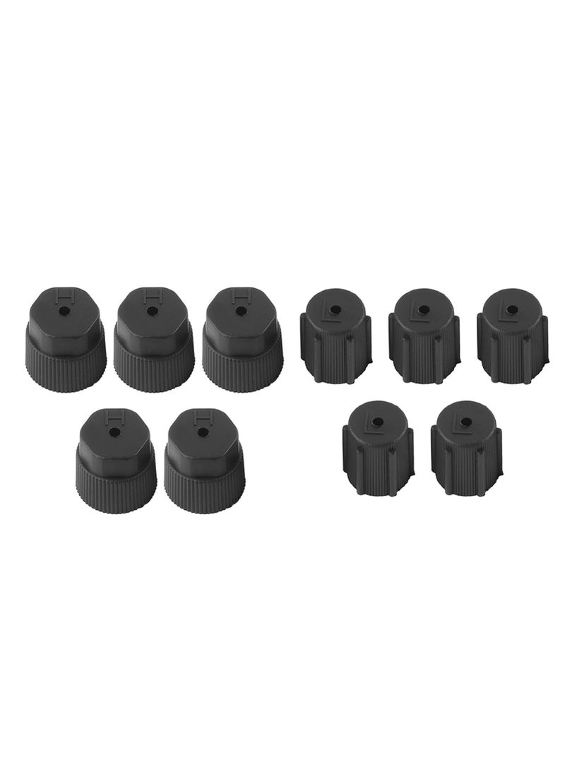 EVGATSAUTO A/C, 10pcs 13MM Black AC Valve Air Conditioning Service Charging Port R134a AC System Leakproof Hat High Side Port Cover  - Image 5