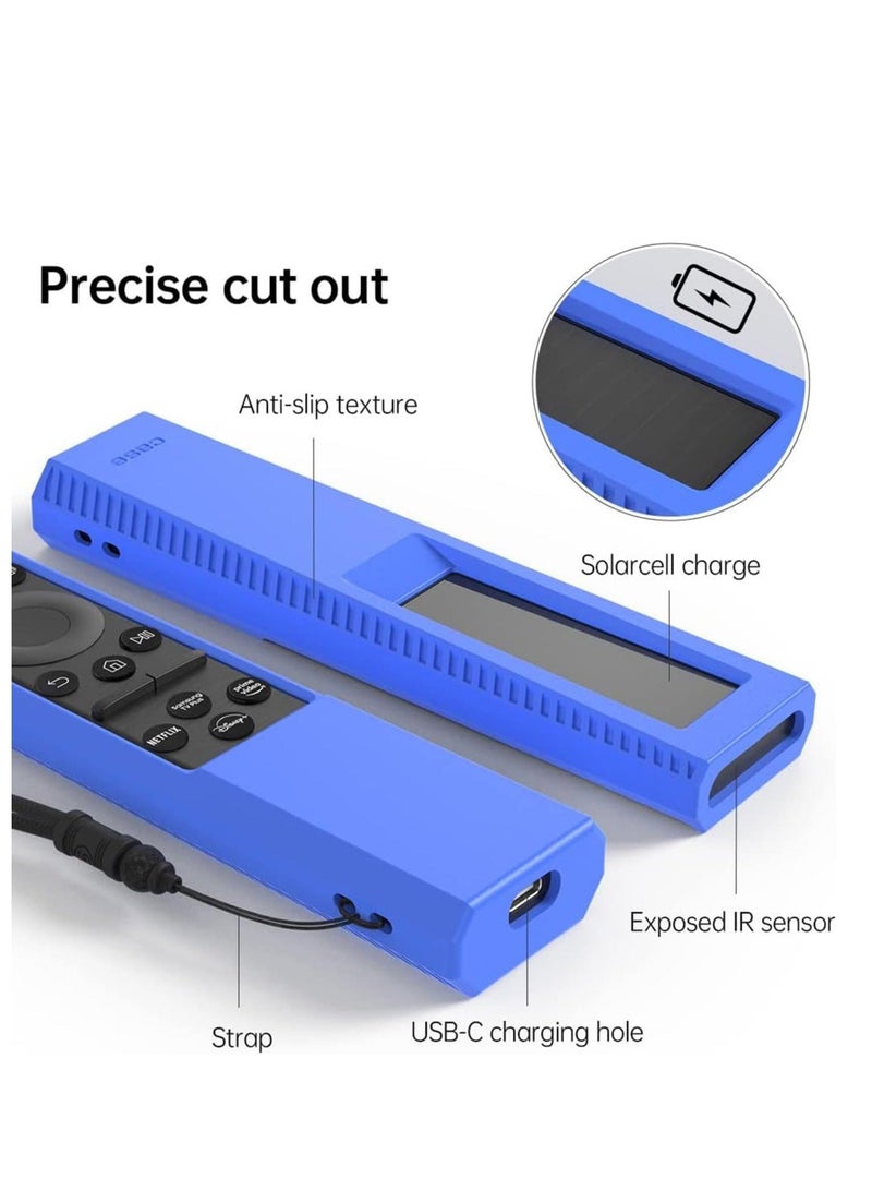 Captaintech Silicone Protective Case for Samsung Smart TV Solar Cell Remote Controller for TM2281E BN59-01385A BN59-01385B BN59-01393A Holder Shockproof Battery Back Covers - Image 2