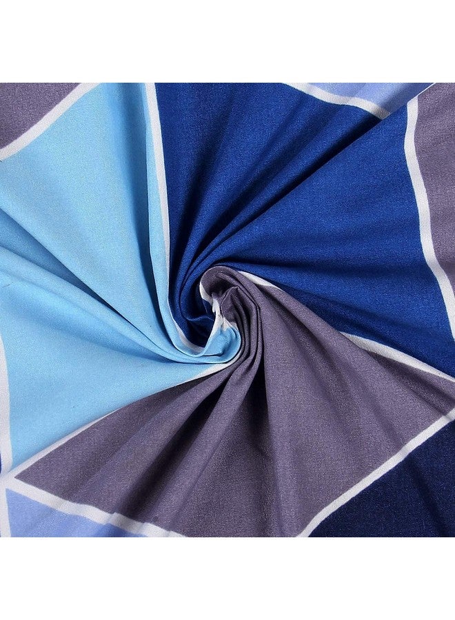 Asian ASIAN Handloom 6x2.5 feet Cotton 300TC Mattress Cover Protector with Zip/Chain Single Bed (1 pc Single 72x30x6 Printed, Printed MultiBlue)  - Image 5