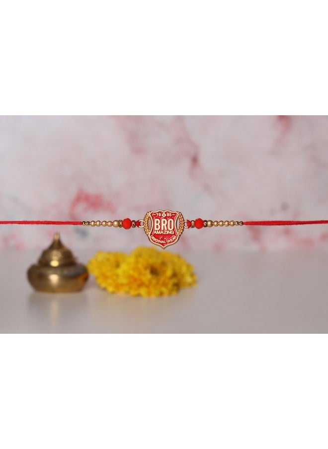 CHERKRAFT - CHERKRAFT Bro Rakhi for Brother Rakshabandhan Rakhi Thread - 125 - Image 1