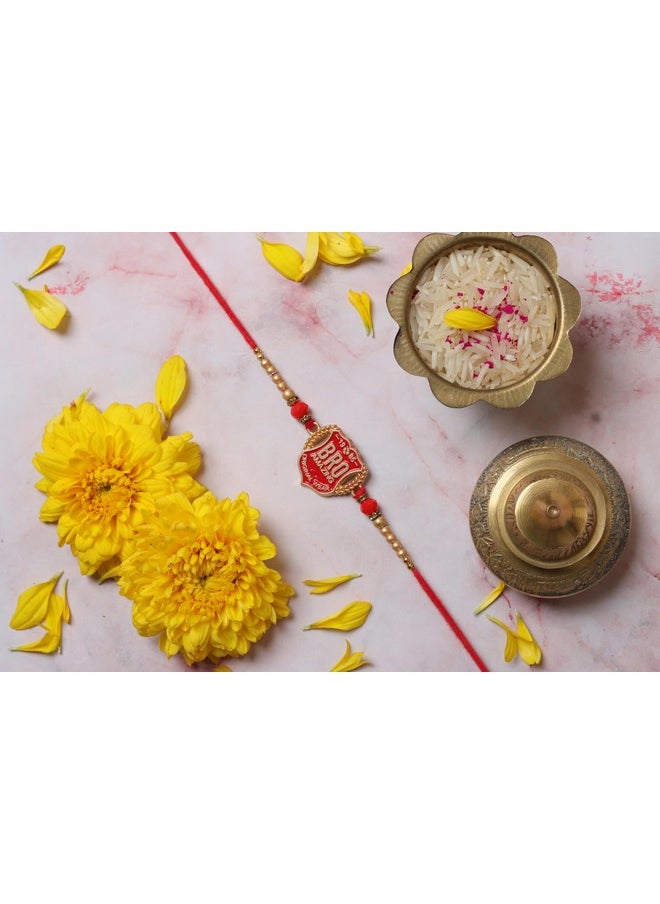 CHERKRAFT - CHERKRAFT Bro Rakhi for Brother Rakshabandhan Rakhi Thread - 125 - Image 1