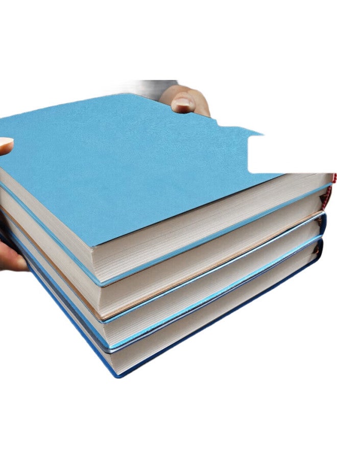 Simaa A4/200 Sheets Extra Large And Thick Business Leather Notebook, Work Meeting Journal Notebook Stationery Office Supplies, Blue Jsba41-2 - Image 1
