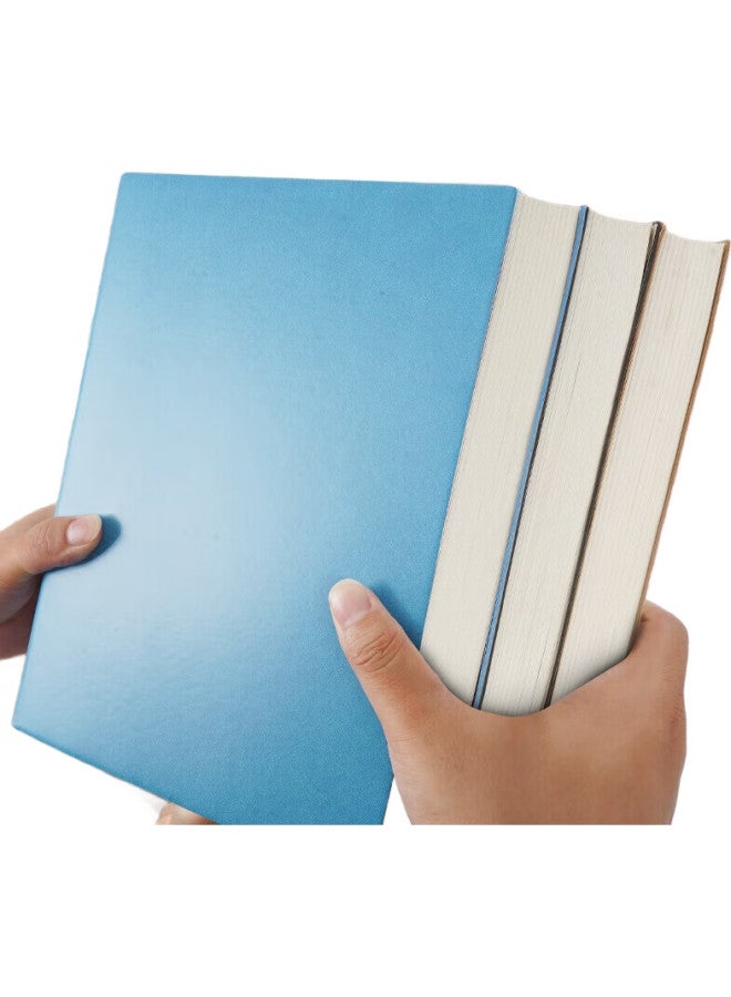 Simaa A4/200 Sheets Extra Large And Thick Business Leather Notebook, Work Meeting Journal Notebook Stationery Office Supplies, Blue Jsba41-2 - Image 2